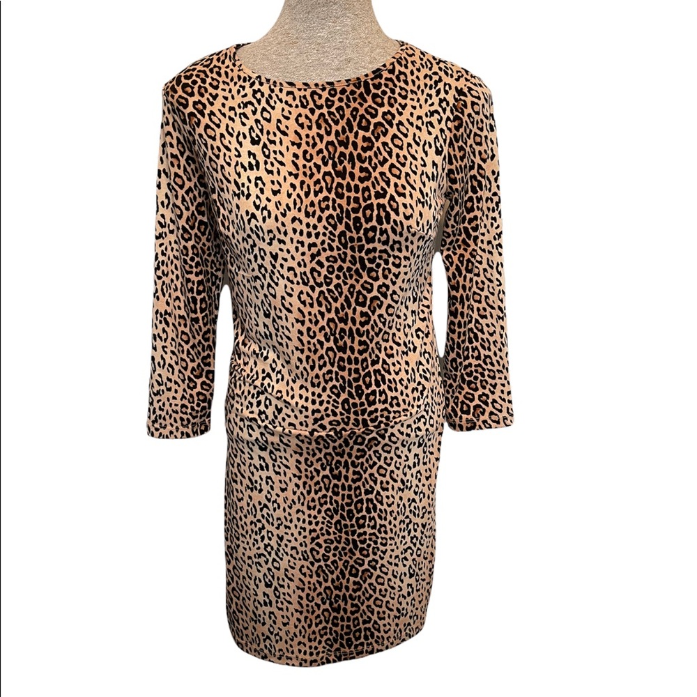 Cheetah Print Mini Dress